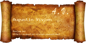 Augustin Vivien névjegykártya
